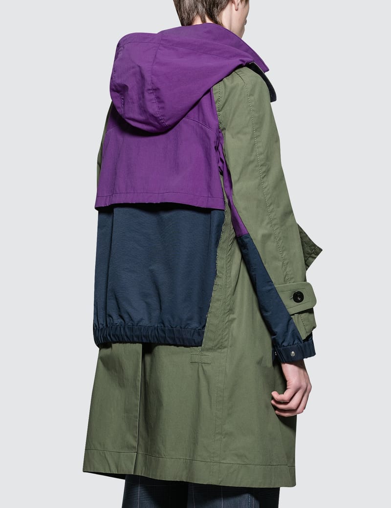 Sacai - Cotton Nylon Oxford Coat | HBX