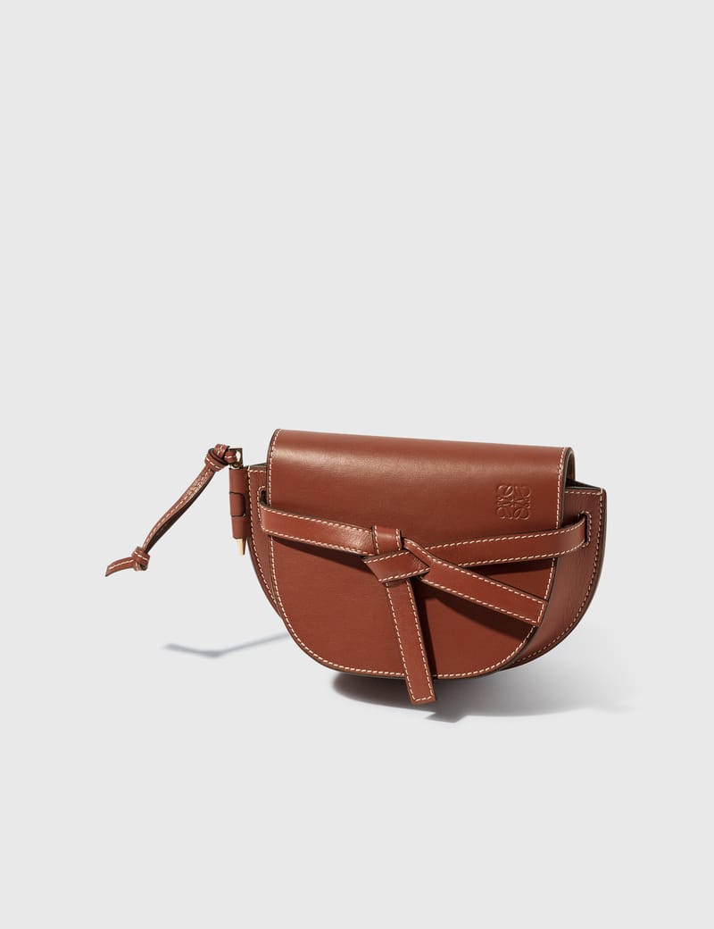 LOEWE Gate Pocket in Soft Calfskin in Rust | MARAIS