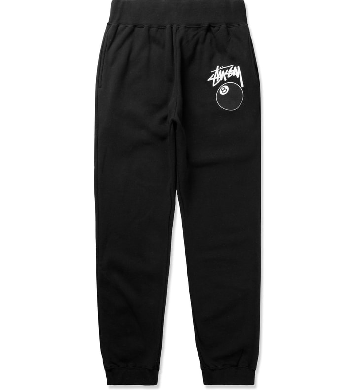 Stüssy - Black 8 Ball Sweatpants | HBX Stüssy - Black 8 Ball Sweatpants | HBX