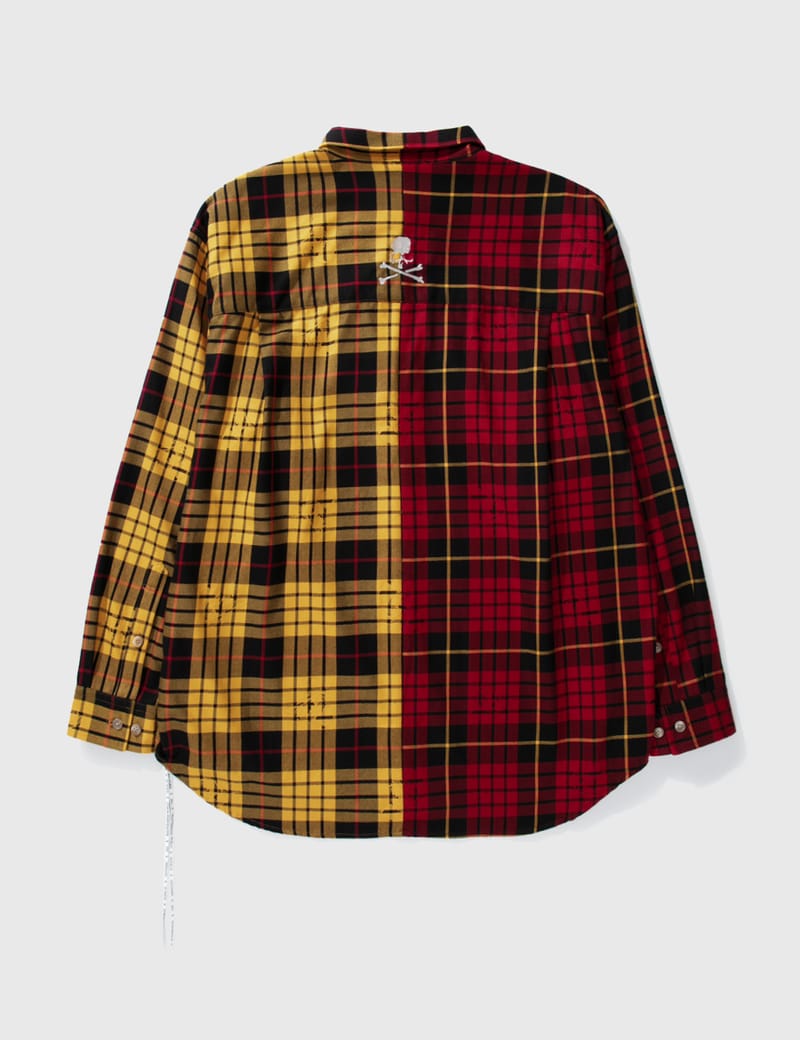 Mastermind World - Color Block Plaid Shirt | HBX