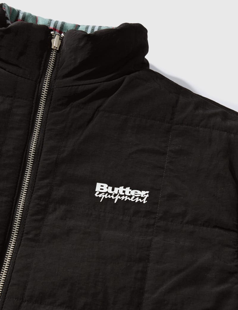 Butter Goods - Plaid Reversible Puffer Jacket | HBX Butter Goods - Plaid Reversible Puffer Jacket | HBX