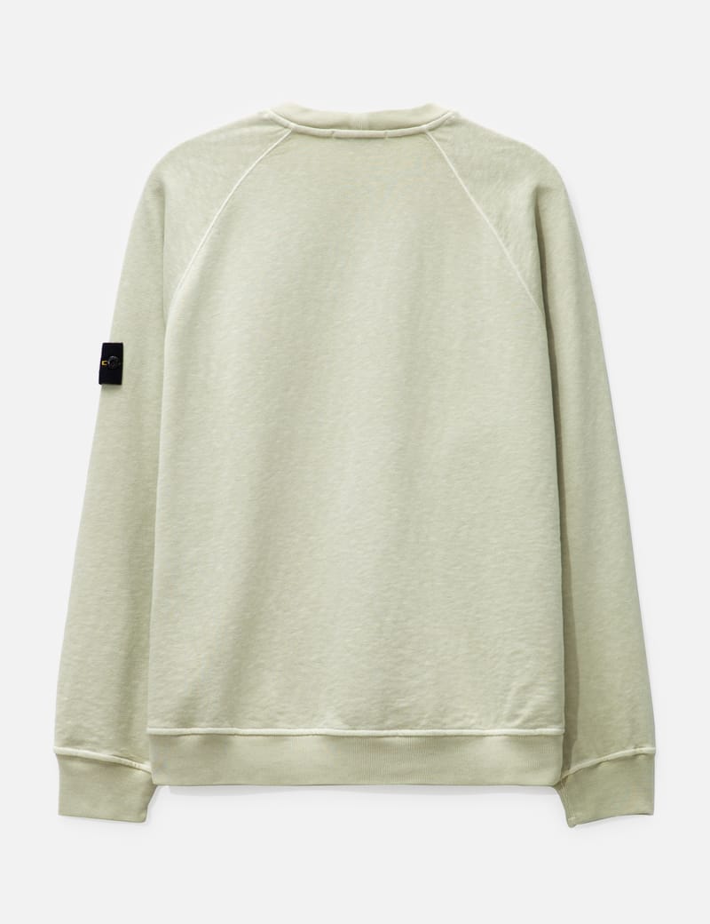 スウェット・トレーナー STONE  Malfile Fleece Sweatshirt Sand STONE ISLAND Malfilé Fleece Sweatshirt Sand