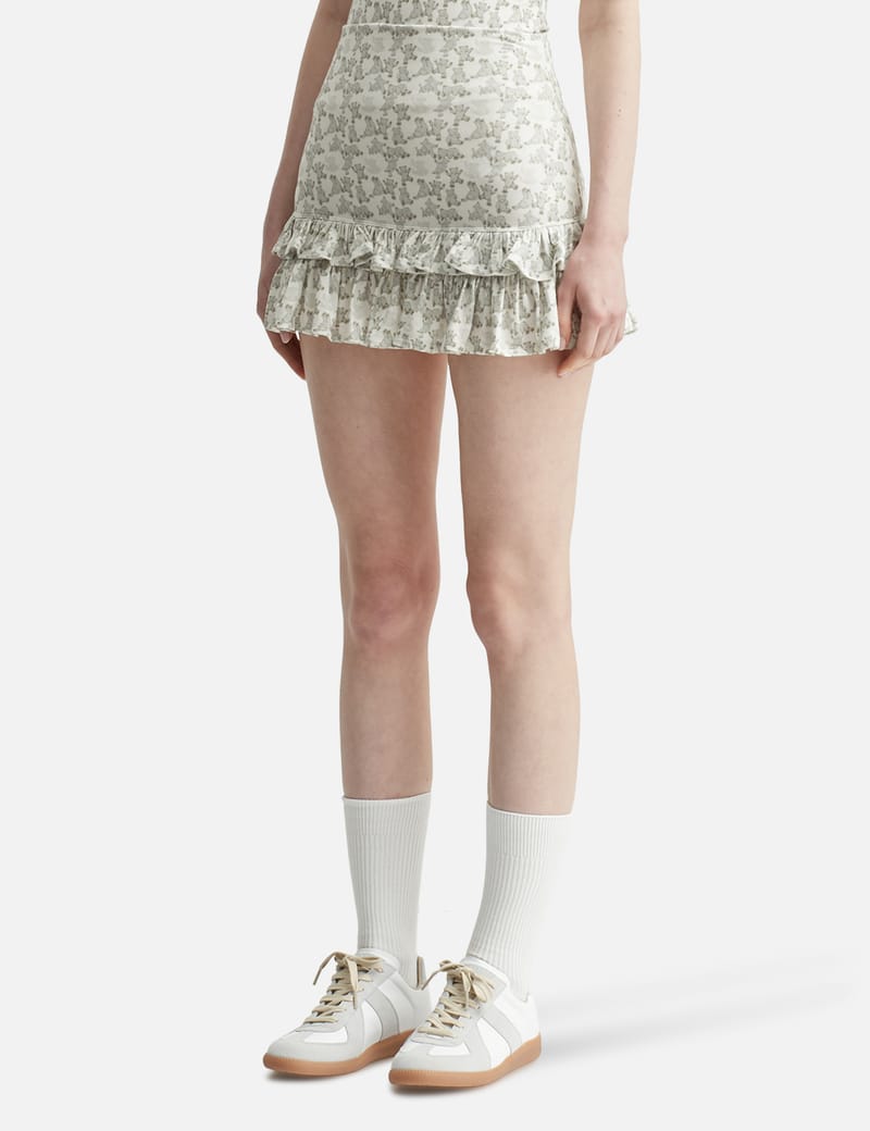 ★GLOWNY★LULU RUFFLE MINI SKIRT (MILK BEAR)★正規品/送料込 グロウニー - Lulu Ruffle Mini Skirt | HBX - ハイプビースト