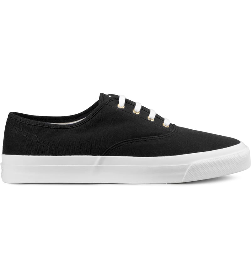 Maison Kitsuné - Black Sneakers | HBX - Globally Curated