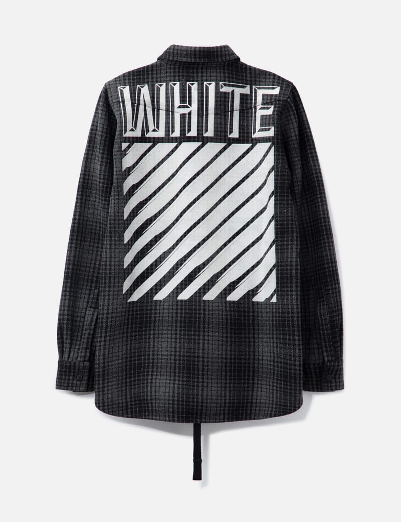 【OFF-WHITE】OFF LINE ARR SK OTH Off-White Scan Arrow T-Shirt - White - Men