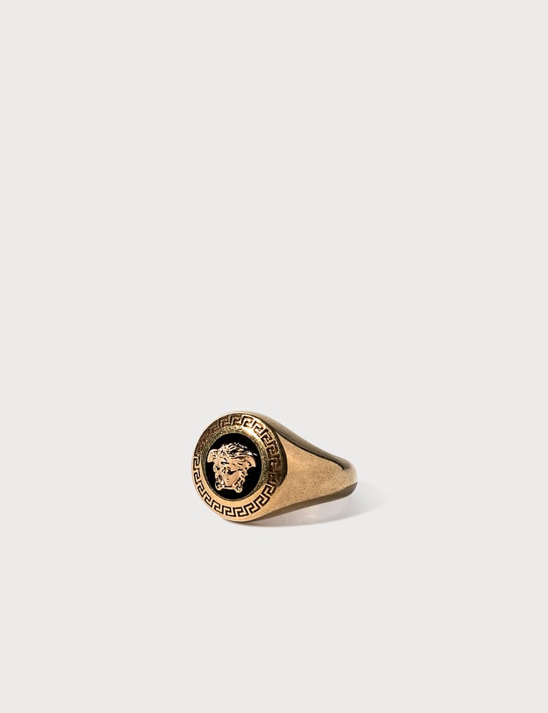 Versace - Enamel Medusa Medallion Ring | HBX - Globally Curated