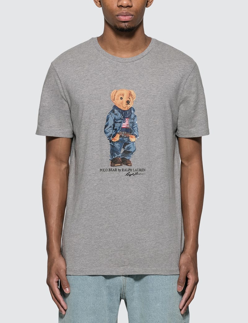 Polo bear t shirt sales grey