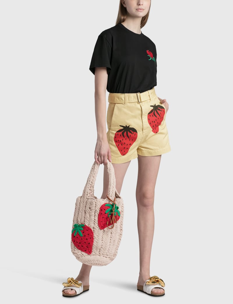 JW Anderson - Embroidered Strawberry JWA T-Shirt | HBX