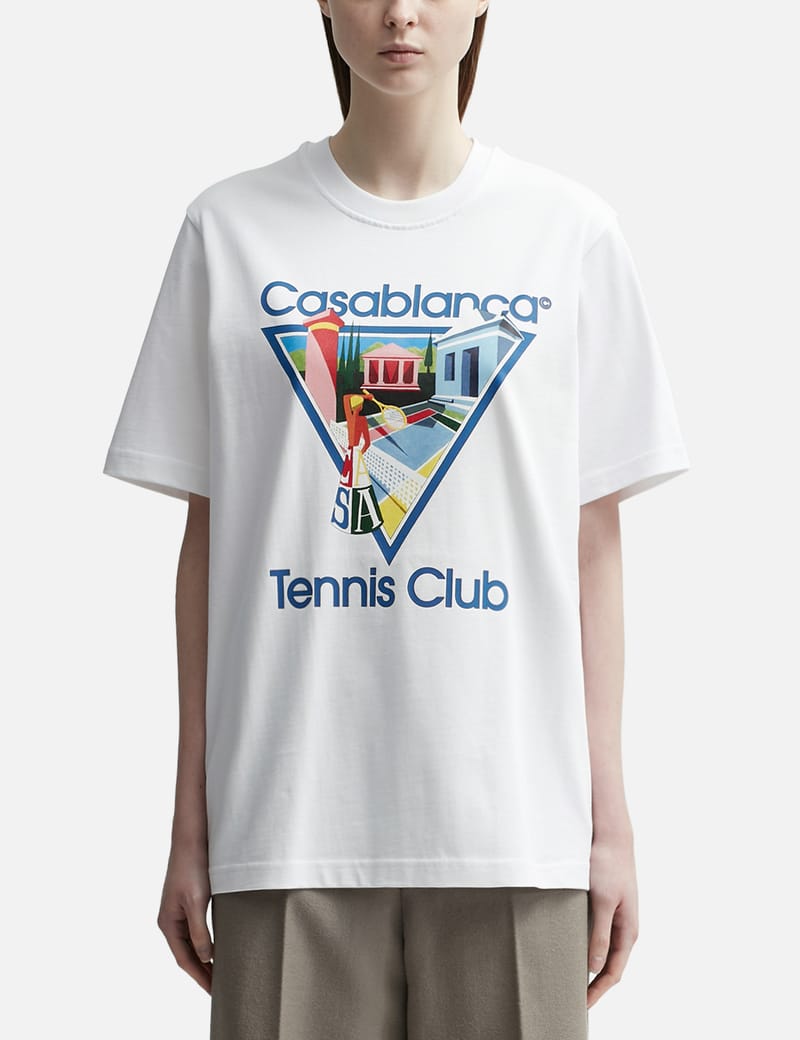 Tシャツ・カットソー CASABLANCA Women Tops WPF25JTS04603 CASWAYMOU WHITE Casablanca - Montagne Sportif T-Shirt | HBX - Globally