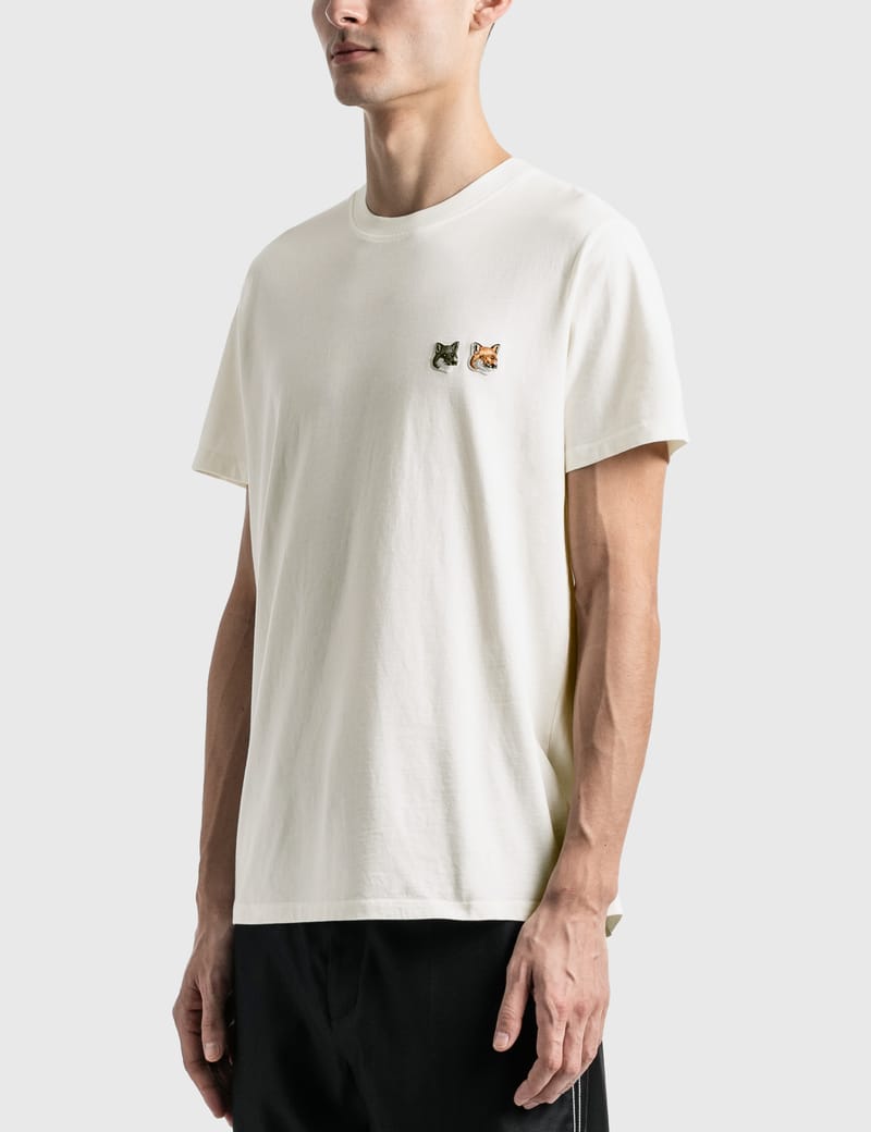 Maison Kitsuné - Double Fox Head Patch T-Shirt | HBX - ハイプ