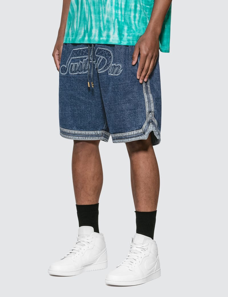 Denim on sale lakers shorts