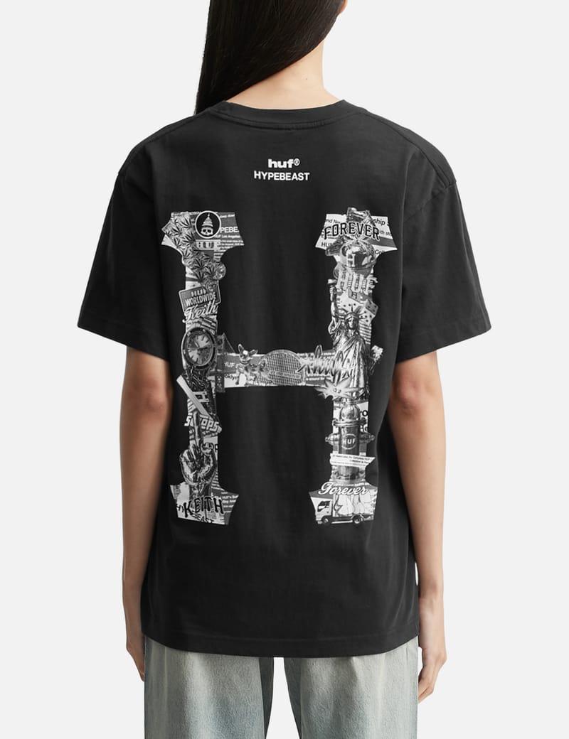 Hypebeast HUF X Hypebeast 20th Anniversary T-shirt - Black co