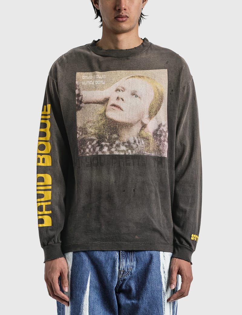 デヴィッドボウイ × セントマイケルHUNKY DORY ロングスリーブTシャツ ...