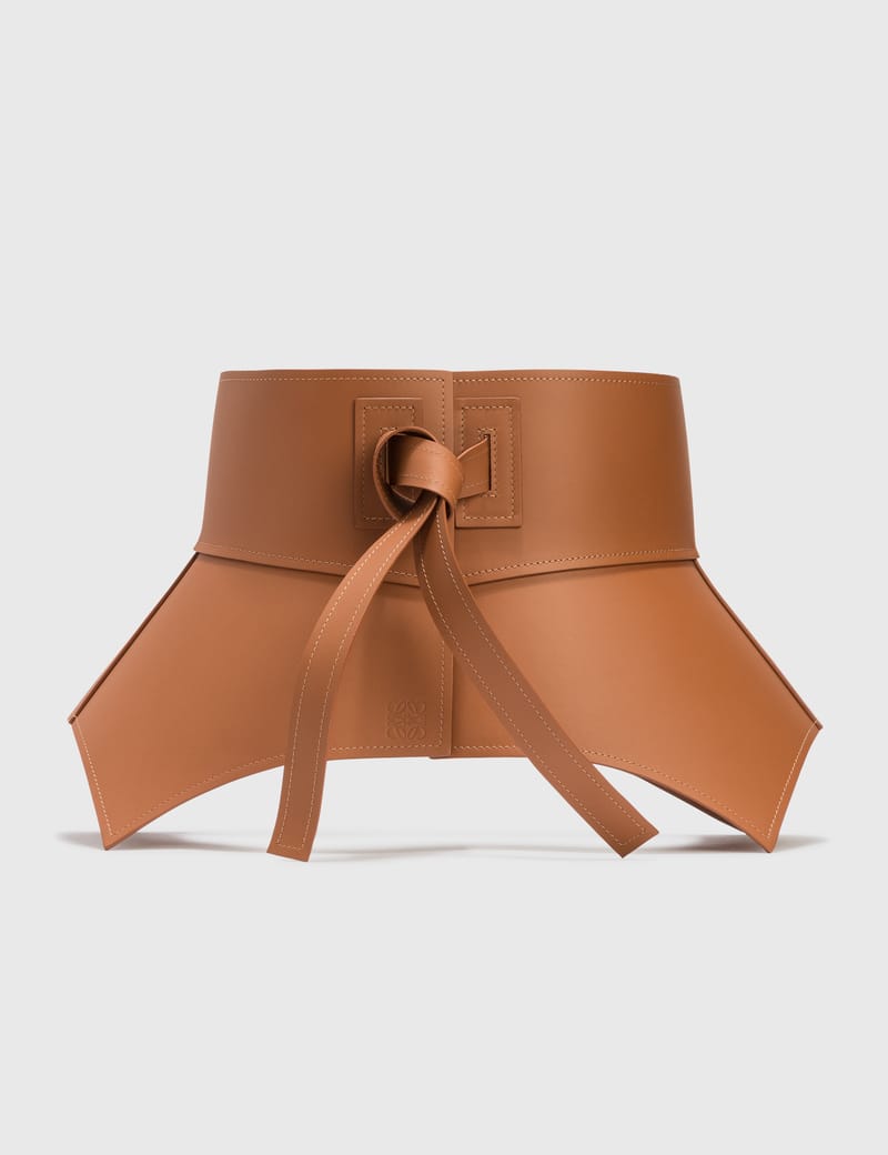 loewe obi leather waist belt