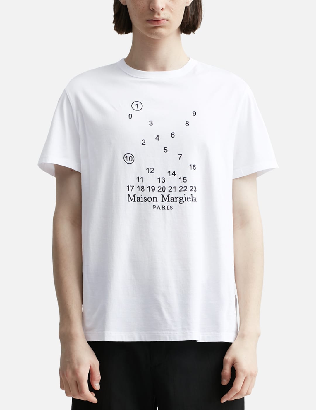 MAISON MARGIELA ロゴ マコ コットンTシャツ - Tシャツ/カットソー