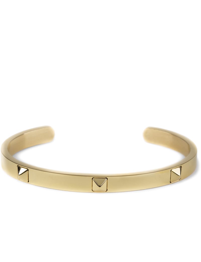 Mister - Gold Gold Stud Cuff Bracelet | HBX - Globally Curated
