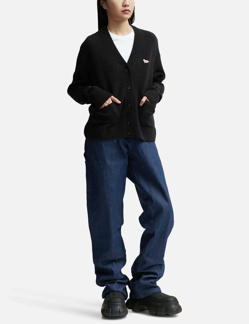 Maison Kitsuné - Baby Fox Patch Boxy Cardigan | HBX