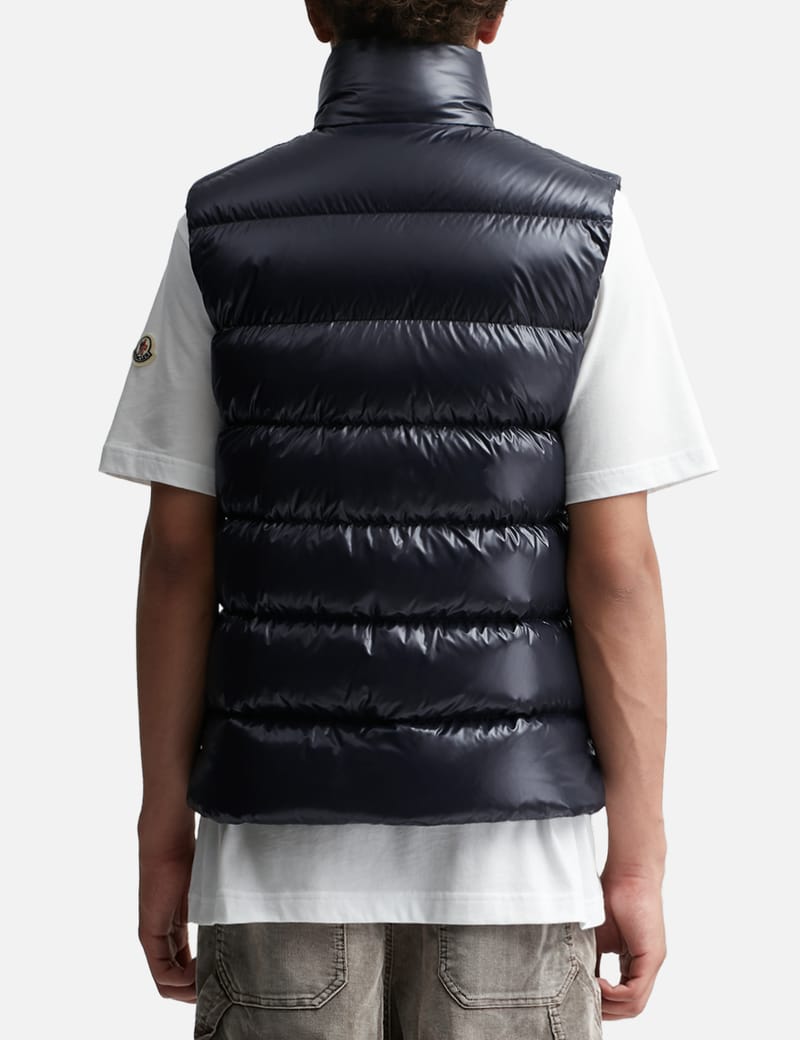 Moncler - DARK BLUE TIBB DOWN GILET | HBX