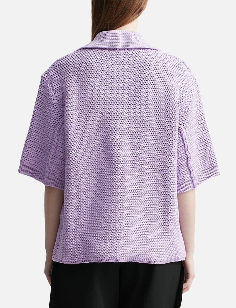 Recto - Open Collar Knit Top | HBX - Globally Curated