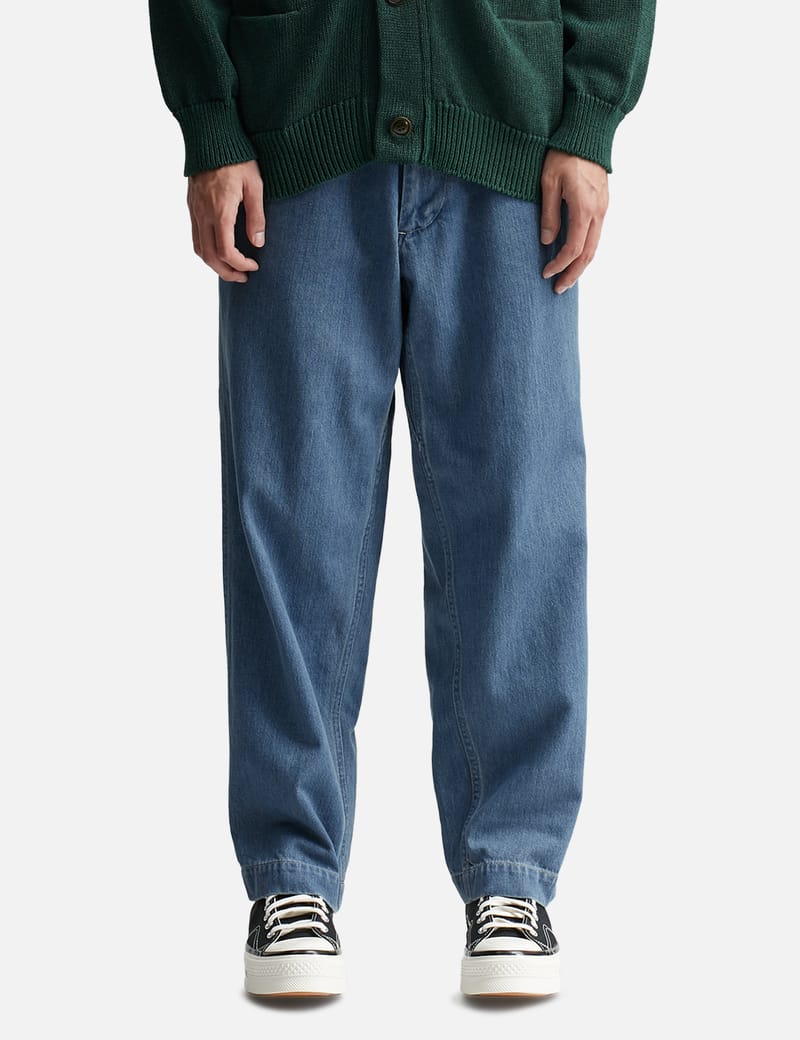 Nanamica - Wide Denim Pants | HBX - Globally Curated Fashion and