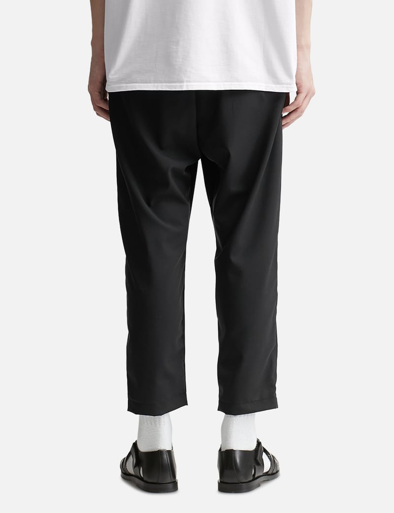 Sophnet. Summer Stretch Wool Cropped Tapered Easy Pants In Black