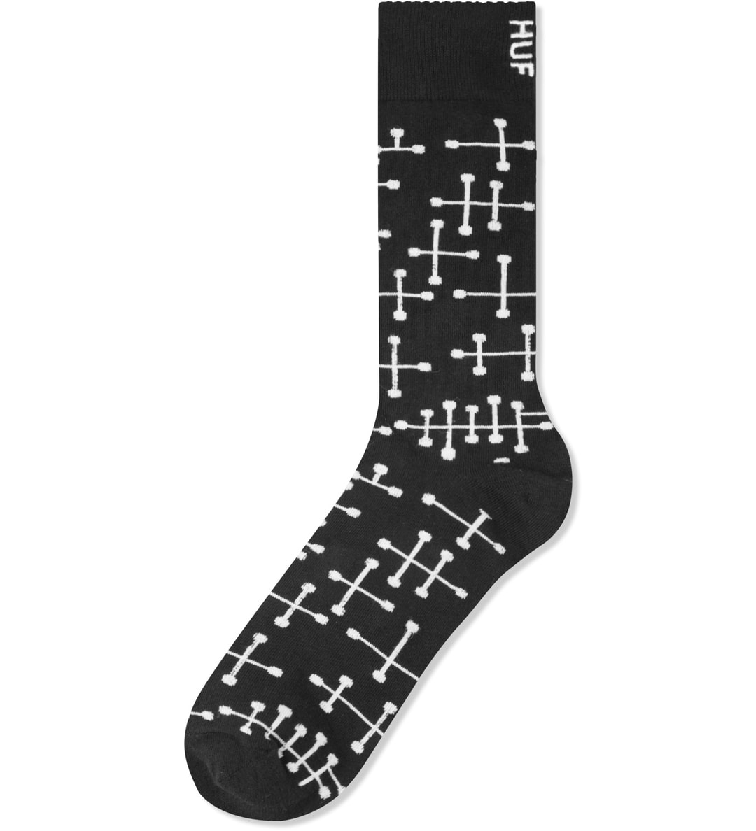 Huf Black Dots Crew Socks HBX Globally Curated Fashion and Lifestyle by Hypebeast