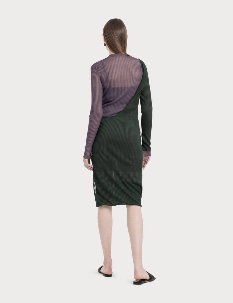 Bottega Veneta - Silk Ribbed Knit Dress | HBX - Globally
