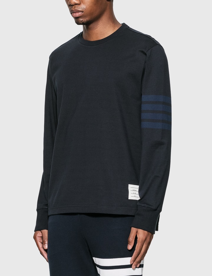 Thom Browne - 4-Bar Rugby Long Sleeve T-Shirt | HBX - Globally Curated ...