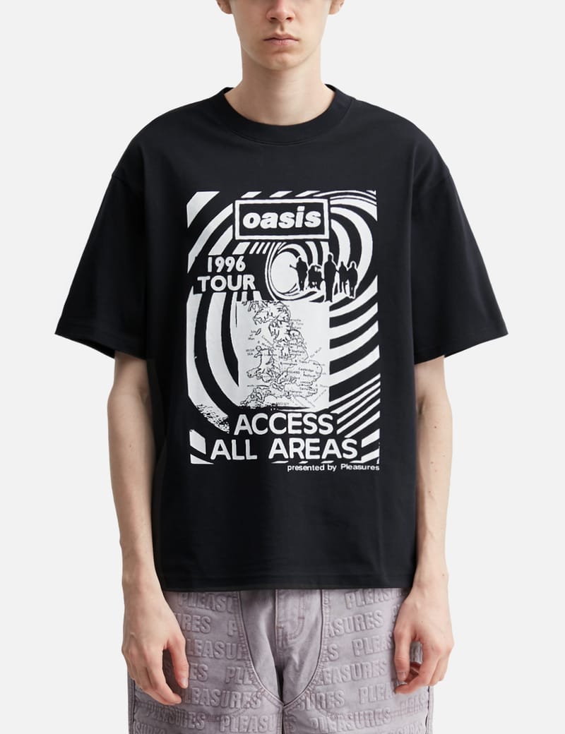 Pleasures X Oasis All Access T-Shirt - Graphic cotton tee with