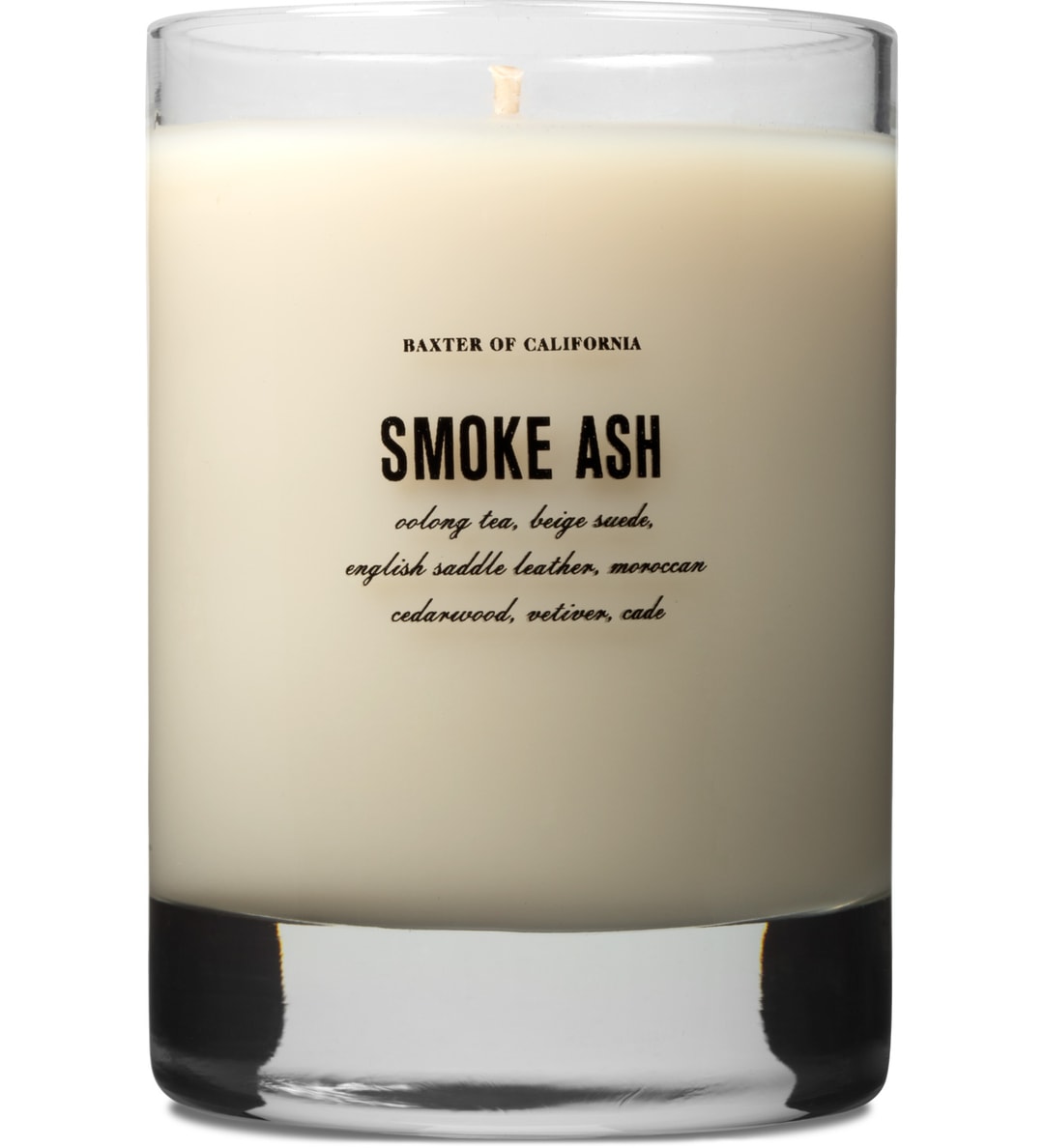 Baxter of California Smoke Ash Flammable Soy Wax Scented Candle HBX Globally Curated
