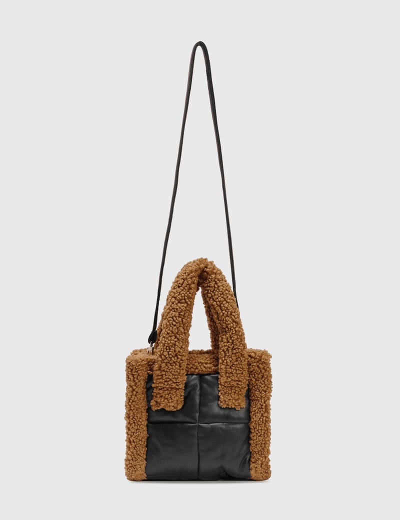 STAND STUDIO スタンドスタジオ LIZ FAUX FUR BAG チェッカーパターン フェイクファートートバッグ Brown ハンドバッグ CITYSHOP カバン【中古】【STAND STUDIO】 Stand Studio - Liz Mini Quilt Bag | HBX