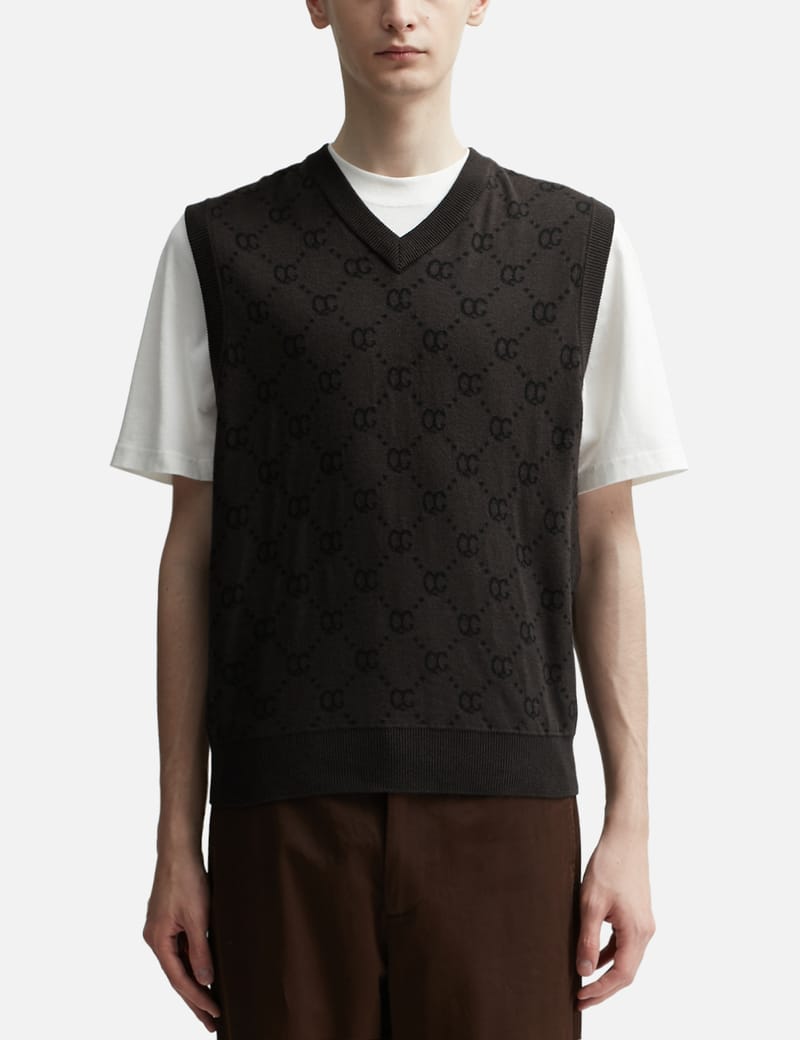 メンズウェア 1PIU1UGUALE3 GOLF KNIT VEST 楽天市場】ゴルフベスト メンズ ベスト ゴルフウェア ニット