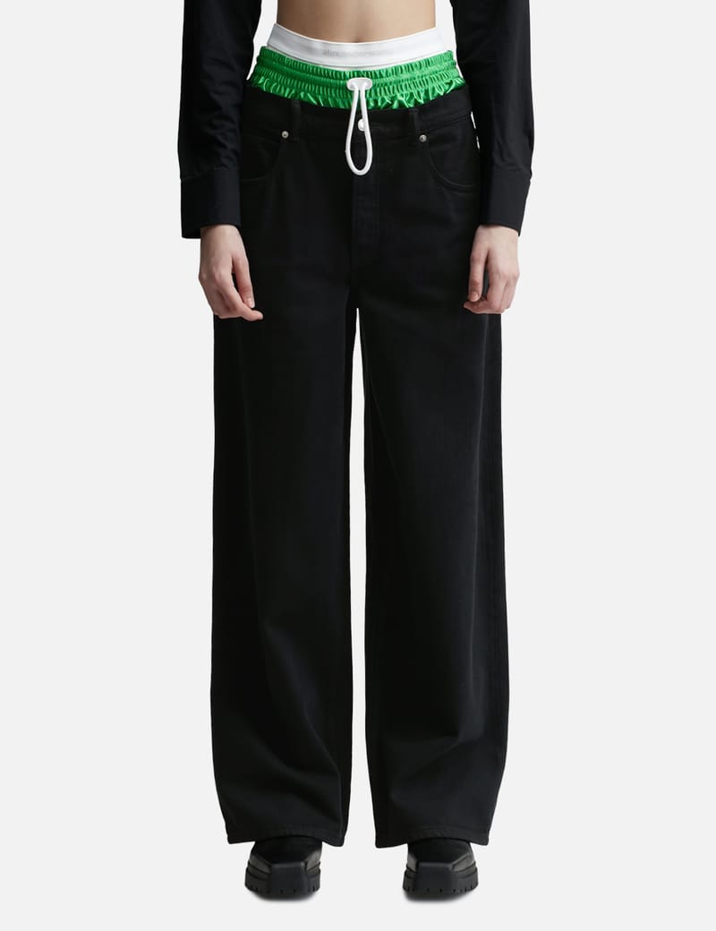 T By Alexander Wang - Pre Styled Tri-layer 5 Pocket Jean