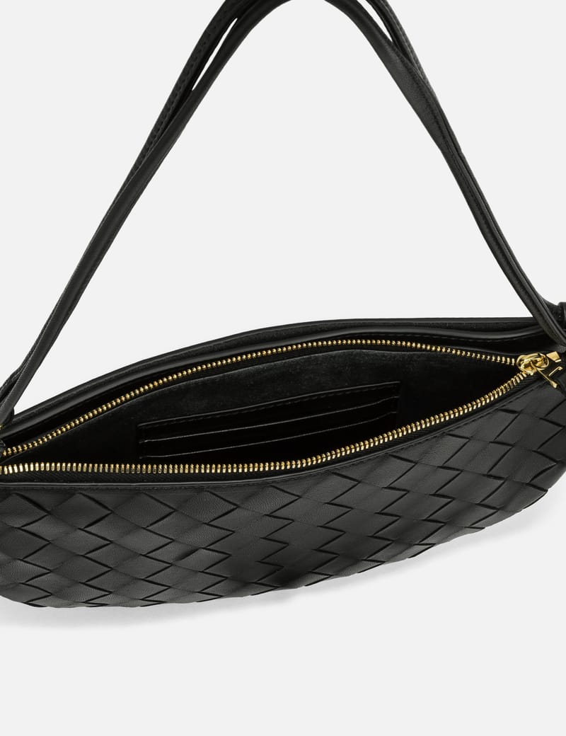 【Bottega Veneta】 Gemellini Pouch Black Bottega Veneta Gemelli Double Pouch Shoulder Bag - Bergdorf