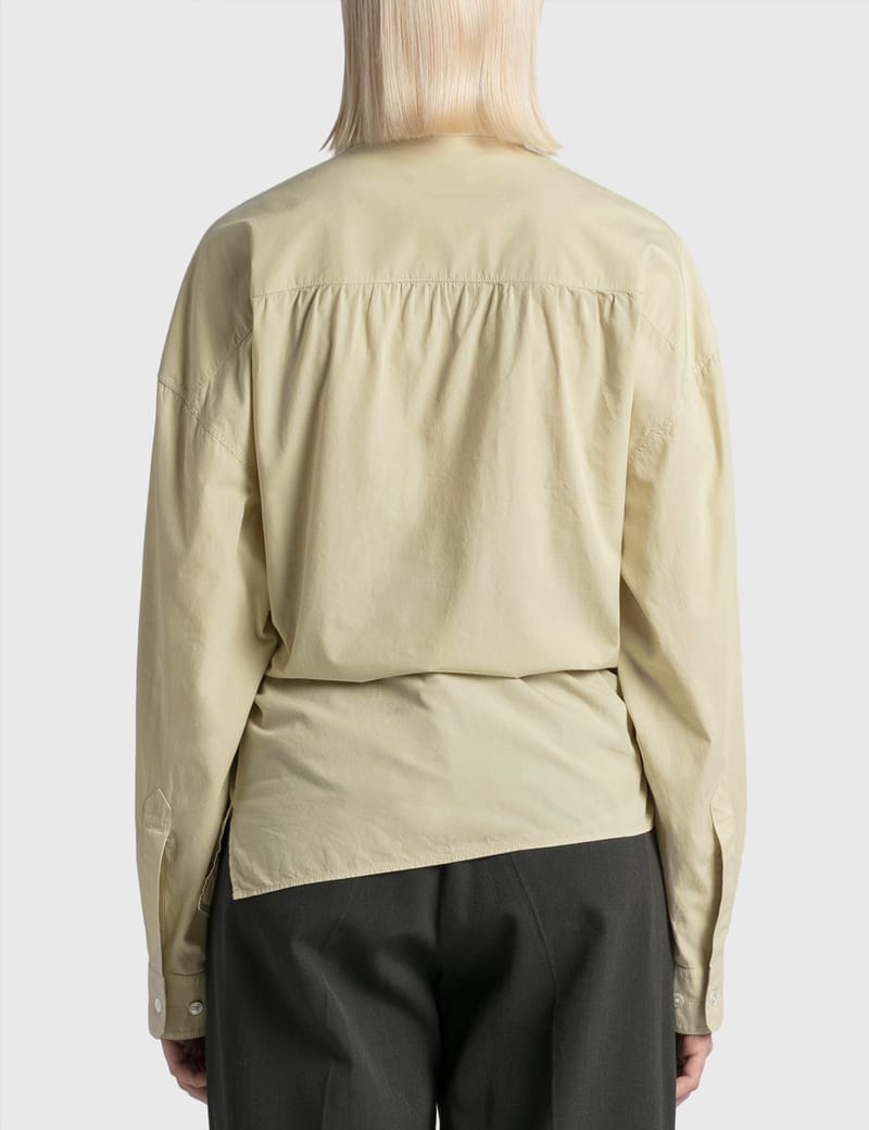 Lemaire - Officer Collar Twisted Shirt | HBX - Globally