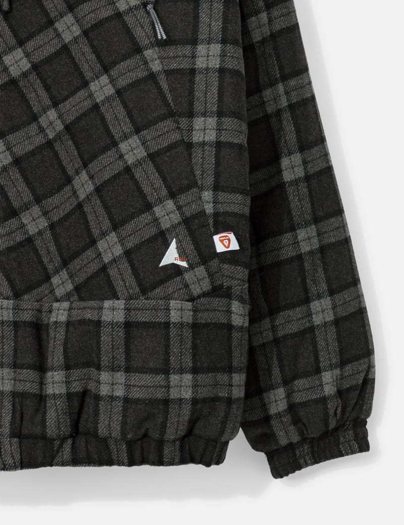 ROA Logger Wool Primaloft Checked Jacket - Hooded wool flannel
