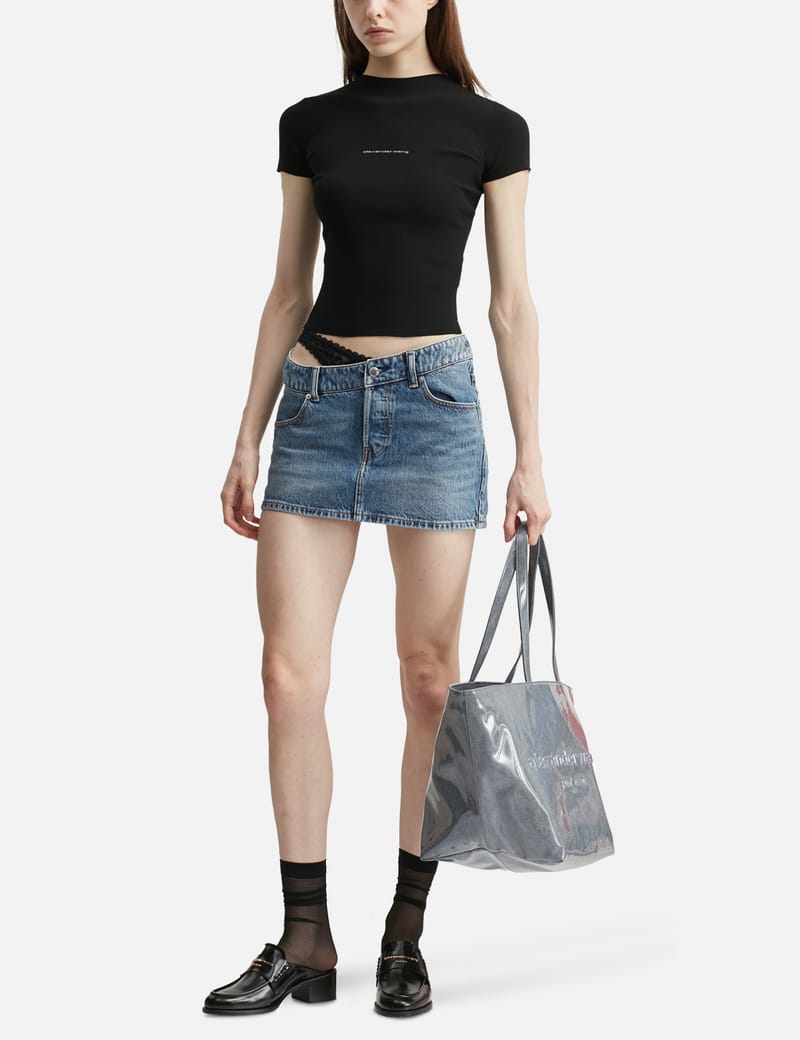 Alexander Wang Knit Logo Short Sleeves T-Shirt - ロゴが映える