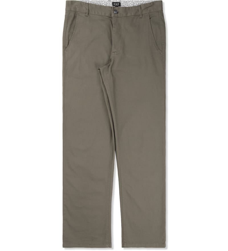 Huf - Olive Fulton Chino Pants | HBX - HYPEBEAST 為您搜羅全球潮流