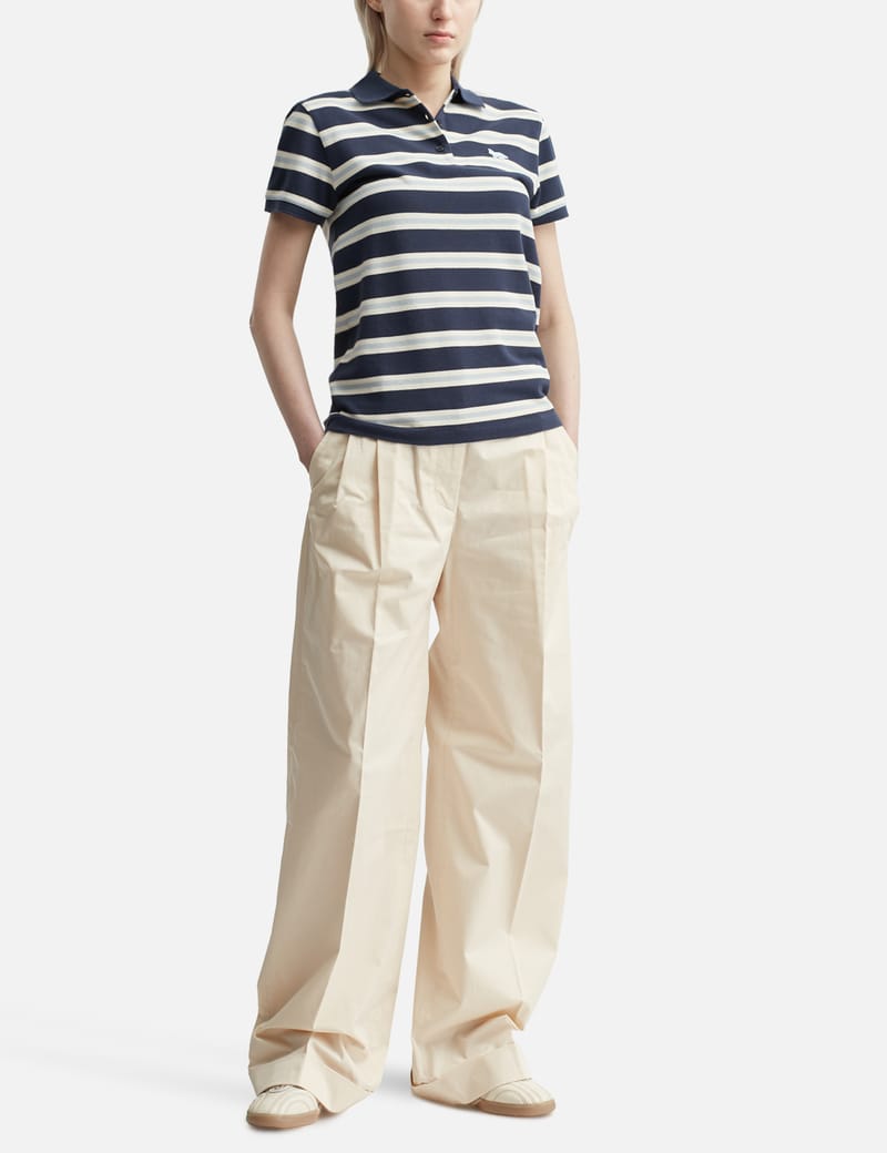 Maison Kitsuné - Baby Fox Patch Multi Stripes Polo | HBX
