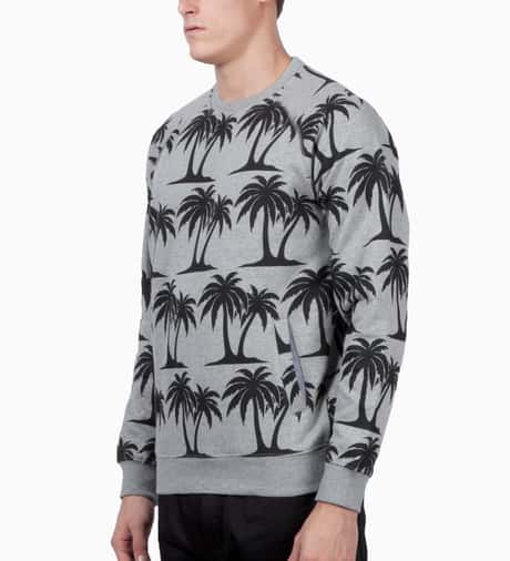 Cityfellaz - Heather Grey Big Palm Sweater | HBX - ハイプ