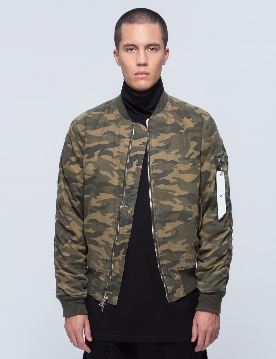 Stampd - Camo Washed Bomber | HBX - Globally Curated Fashion and ...