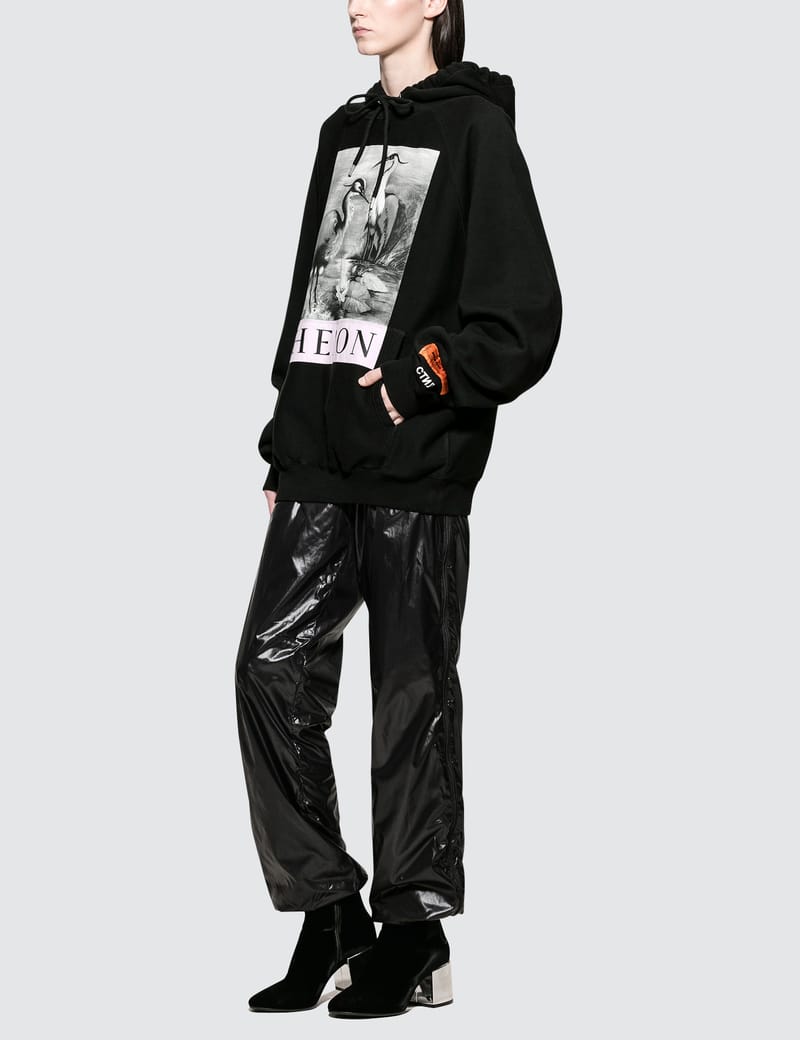 Heron Preston - Black and White Herons Hooded Sweatshirt