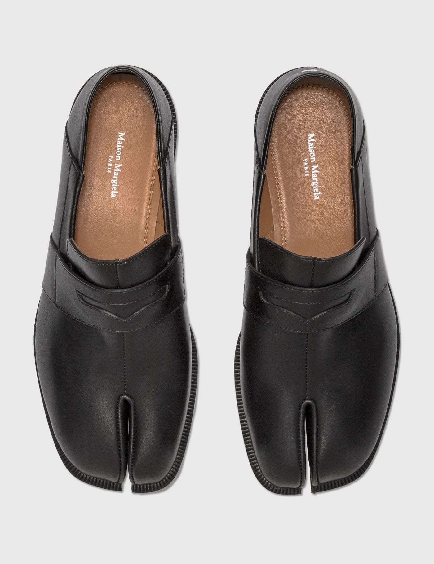 Maison Margiela - Tabi Leather Loafers | HBX - Globally Curated 