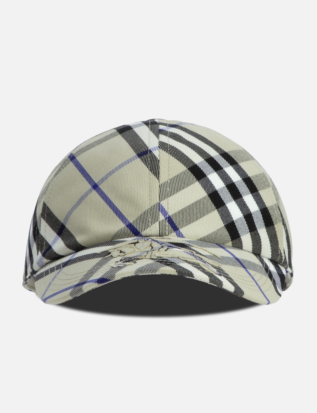 Burberry - Check Cotton Blend Baseball Cap | HBX