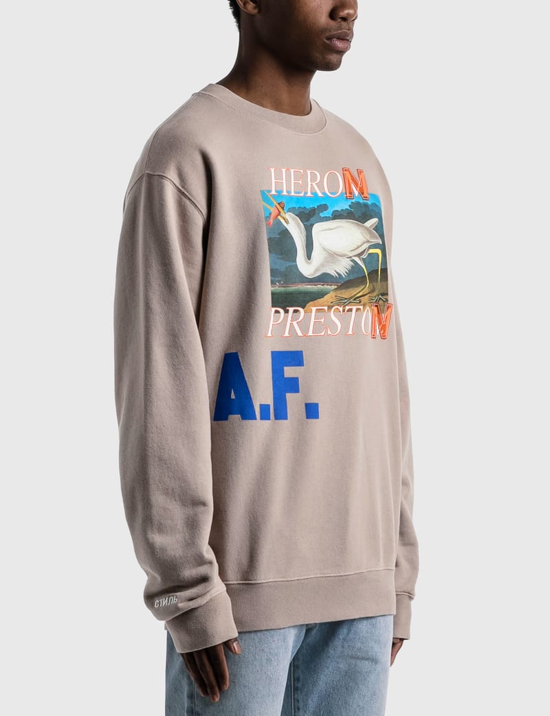 HERON PRESTON® - Heron A.F. Crewneck | HBX - Globally Curated