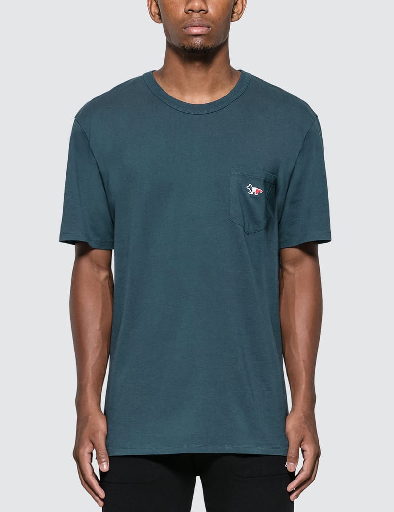 Maison Kitsuné - Tricolor Fox Patch T-Shirt | HBX - Globally