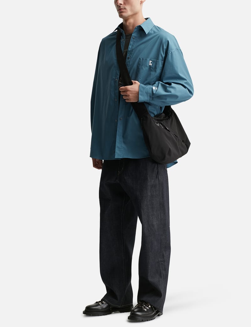 CLESSTE - Wool Gabardine City Uniform Wide Straight Pants | HBX