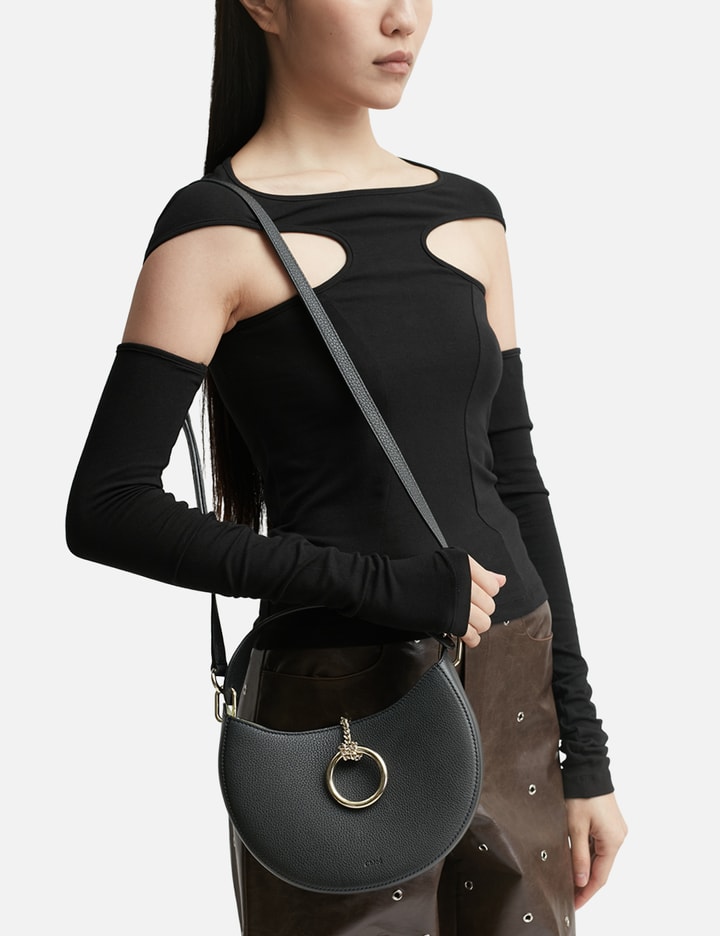Arcadia Roxanne Small Hobo Bag In Doll Leather