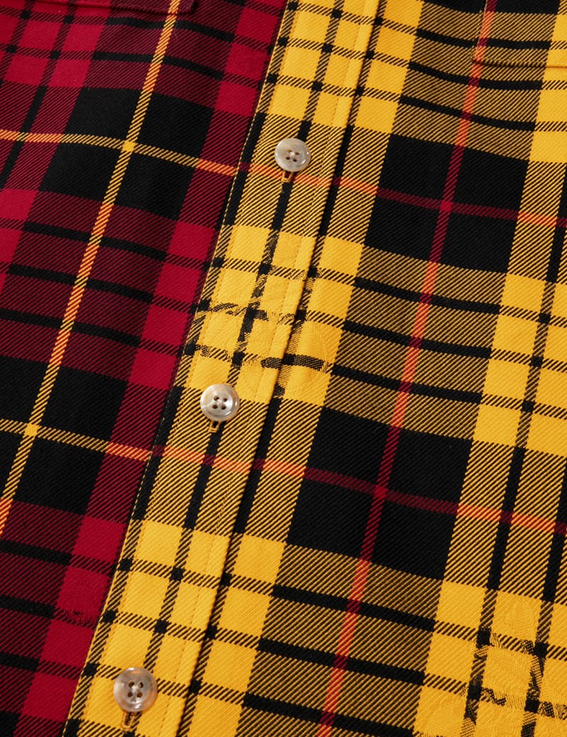 Mastermind World - Color Block Plaid Shirt | HBX - Globally