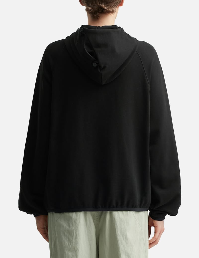 [SAN SAN GEAR] / ☆ 25SS BUTTON HOODIE / BLACK San San Gear - Button Hoodie | HBX - Globally Curated